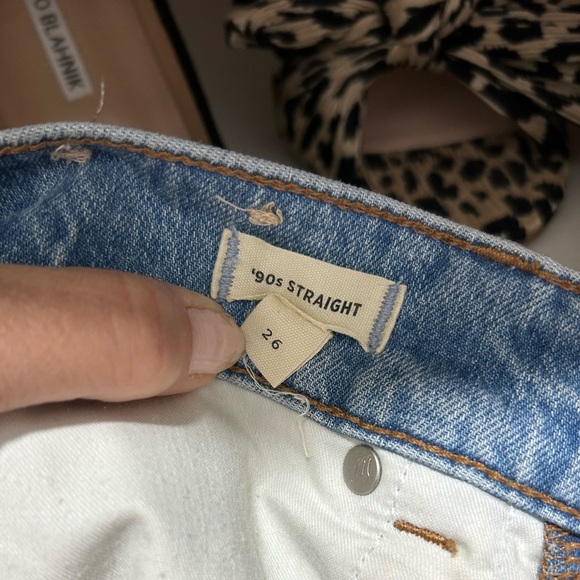 Madewell Women's “The 90’s Straight” Jeans 26, “Rondell” wash. - Picture 3 of 6